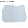 Placemat en silicone en forme de chat